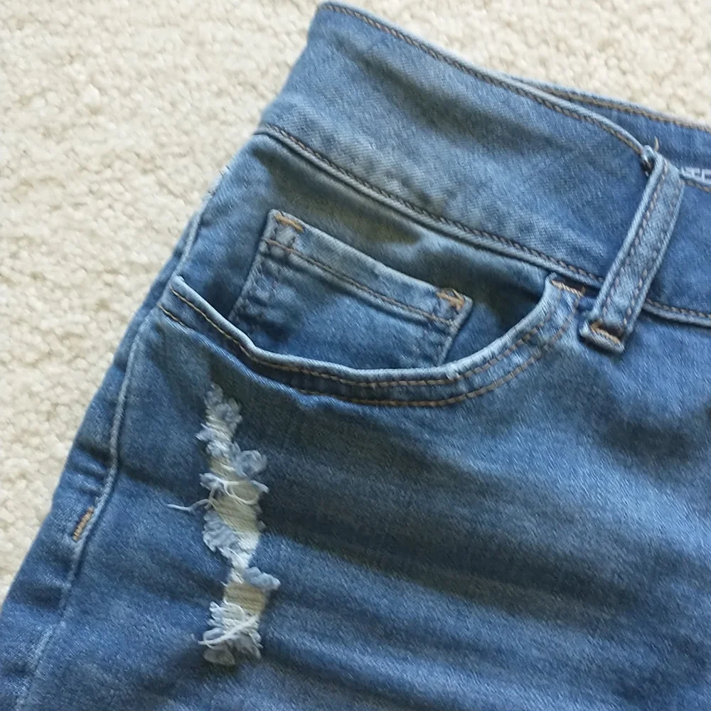 Midi Denim Shorts